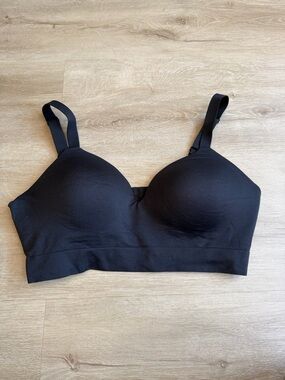 Truekind Black Wireless Bra Size XL Soft Support Everyday Comfort Stretch